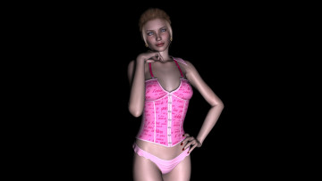 Картинка 3д графика people люди девушка