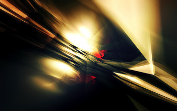 Картинка 3д графика abstract абстракции желтый красный