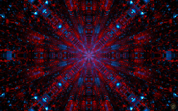 Картинка 3д графика fractal фракталы фон цвета узор