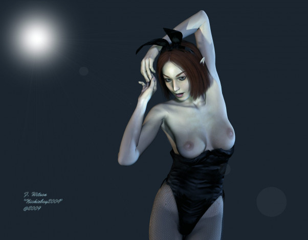 Обои картинки фото 3д, графика, elves, эльфы, эльфийка, луна