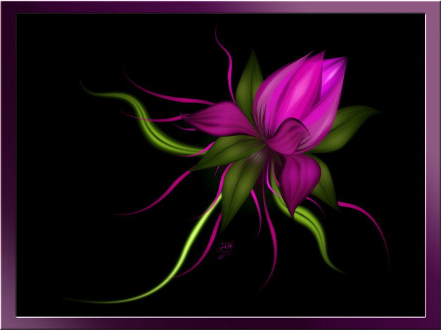 Обои картинки фото 3д, графика, flowers, цветы, цветок, фон