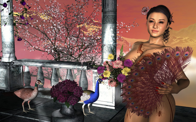 Обои картинки фото 3д, графика, people, люди, девушка