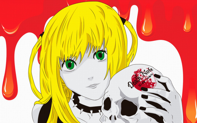 Обои картинки фото аниме, death, note, девушка