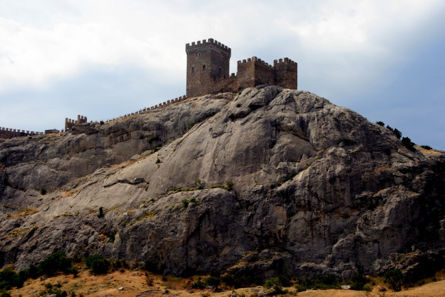 Обои картинки фото генуэзская, крепость, украина, крым, судак, города, исторические, архитектурные, памятники