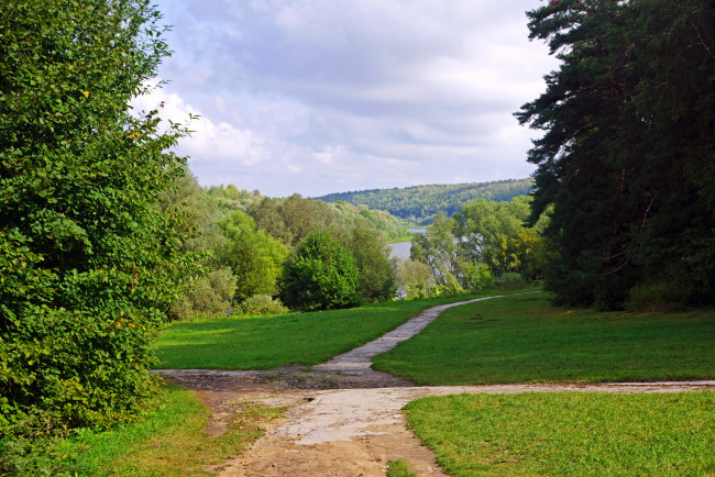 Обои картинки фото калужская, область, поленово, природа, дороги, лес, тропинка