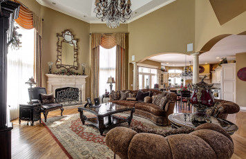 Картинка интерьер гостиная изысканность кресла