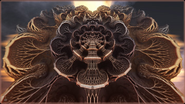 Картинка 3д+графика fractal+ фракталы узор фон цвета