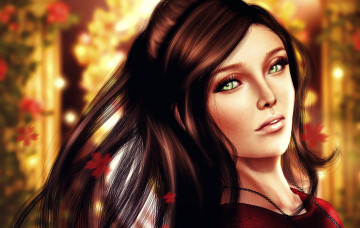 Картинка 3д+графика portraits+ портрет волосы