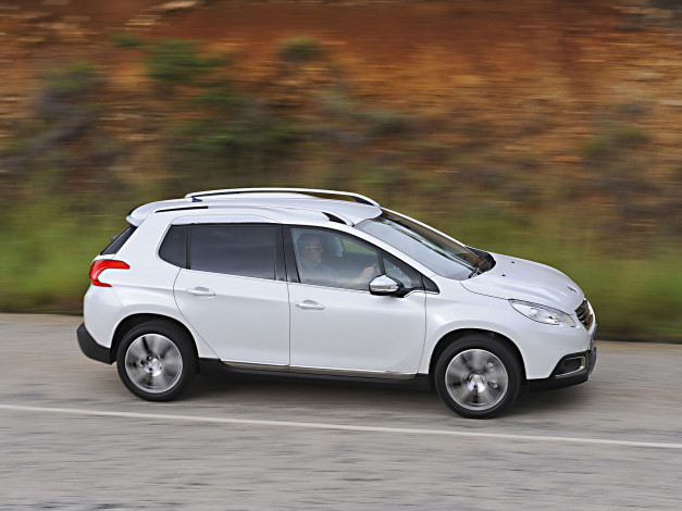 Обои картинки фото автомобили, peugeot, za-spec, 2008, светлый, 2014г