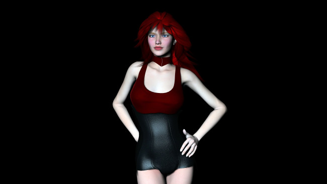 Обои картинки фото 3д графика, people , люди, девушка, фон, взгляд