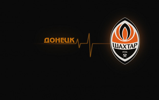 Обои картинки фото спорт, эмблемы клубов, логотип, футбол, шахтер, донецк, пульс, Черный, фон, лого