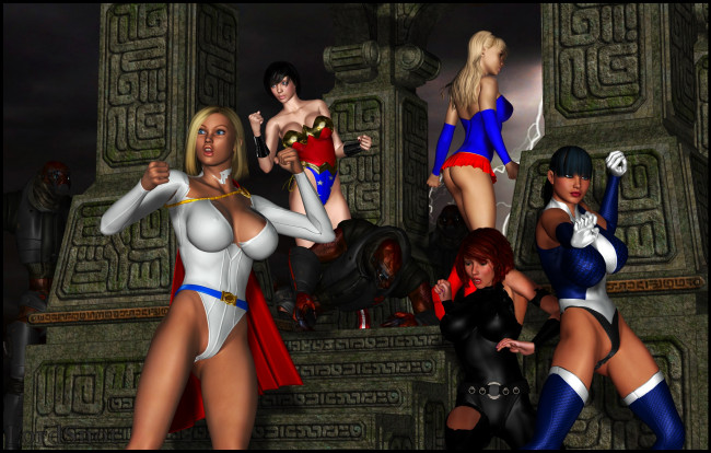 Обои картинки фото lordsnot, 3д графика, fantasy , фантазия, драка, девушки