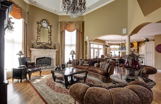 Обои картинки фото интерьер, гостиная, изысканность, кресла