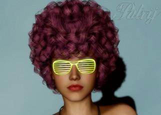 Картинка 3д+графика портрет+ portraits очки фон взгляд девушка