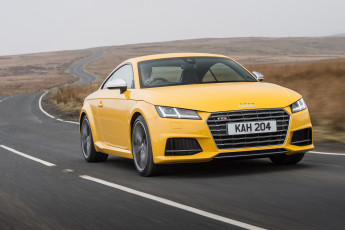 Картинка автомобили audi tts желтый 2015г coupе uk-spec 8s