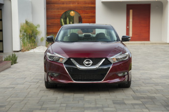 обоя автомобили, nissan, datsun, 2016г, красный, maxima