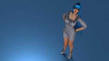 Картинка 3д+графика аниме+ anime девушка взгляд фон