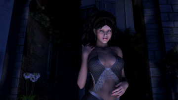 Картинка 3д+графика люди+ people фон взгляд девушка