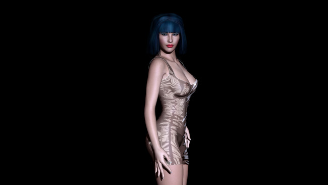 Обои картинки фото 3д графика, люди , people, фон, взгляд, девушка