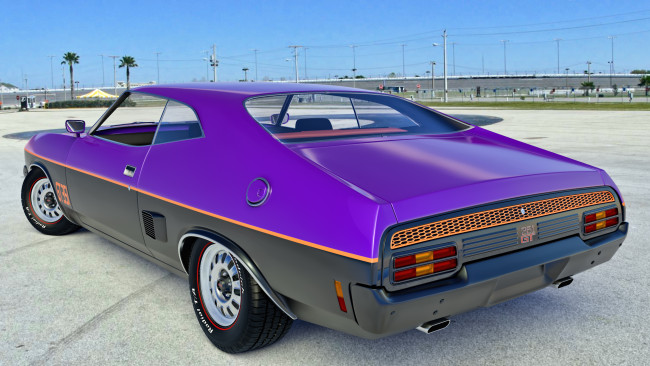 Обои картинки фото автомобили, 3д, 1973г, ford