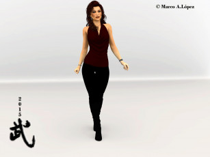 обоя 3д графика, люди , people, фон, девушка, взгляд