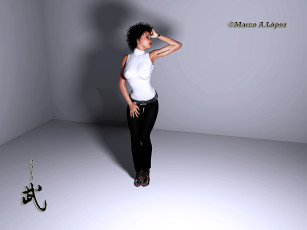 Картинка 3д+графика люди+ people фон взгляд девушка