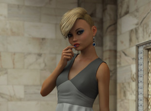 Картинка 3д+графика люди+ people фон взгляд девушка