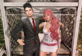 Картинка 3д+графика люди+ people взгляд девушка парень фон