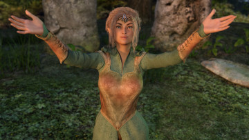 Картинка 3д+графика эльфы+ elves взгляд эльфийка фон