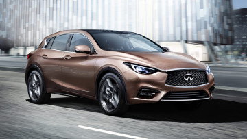 Картинка infiniti+q30+concept автомобили infiniti q30 движение трасса медная бронзовая concept
