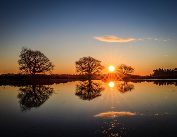 Обои картинки фото природа, восходы, закаты, рассвет