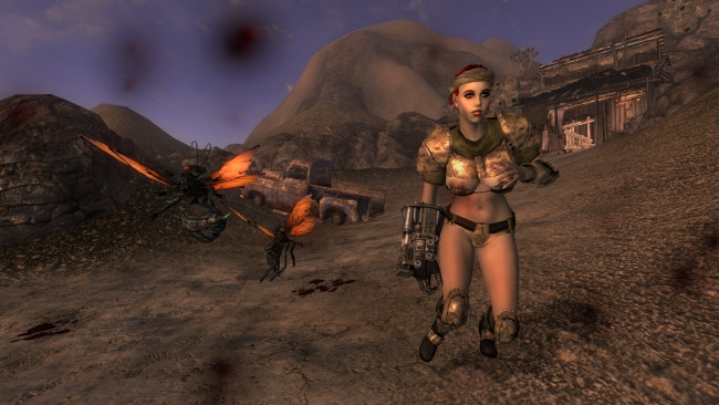 Обои картинки фото 3д графика, фантазия , fantasy, фон, оружие, девушка, взгляд