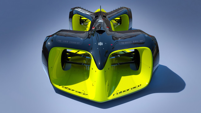 Обои картинки фото roborace nvidia, автомобили, 3д, гонки, радиоуправление, скорость, robomobil, roborace, nvidia