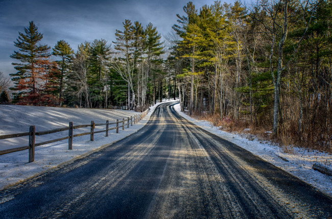 Обои картинки фото природа, дороги, лес, шоссе