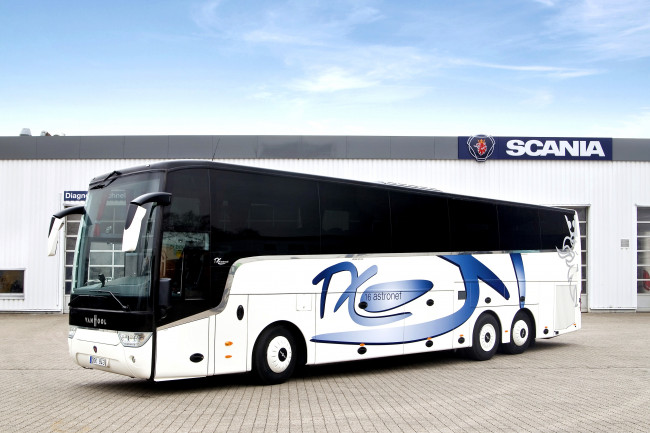 Обои картинки фото автомобили, автобусы, scania, astronef, van, hool, tx16