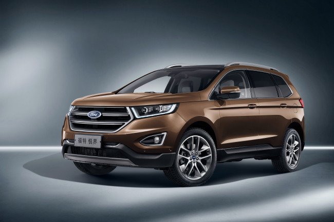 Обои картинки фото автомобили, ford, 2015г, cn-spec, titanium, edge