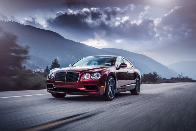 Обои картинки фото автомобили, bentley, 2016г, us-spec, v8, s, flying, spur