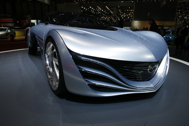Обои картинки фото mazda taiki  concept 2008, автомобили, выставки и уличные фото, выставка, автосалон, 2008, concept, taiki, mazda