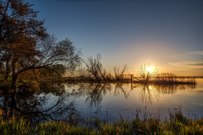 Обои картинки фото природа, восходы, закаты, рассвет