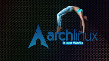 Картинка компьютеры linux девушка взгляд фон логотип