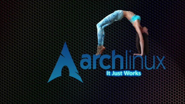 Обои картинки фото компьютеры, linux, девушка, взгляд, фон, логотип