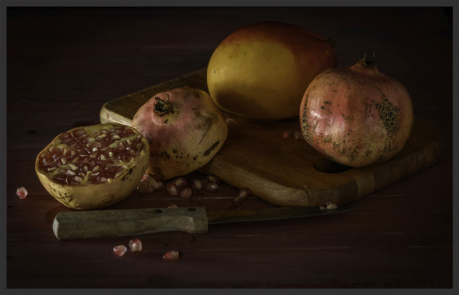 Обои картинки фото еда, гранат, плоды