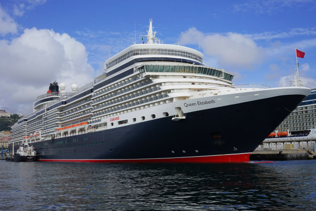 Обои картинки фото queen elizabeth, корабли, лайнеры, круиз, лайнер
