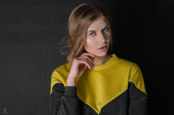 Картинка девушки -unsort+ блондинки +светловолосые блондинка portrait andrey vechkenzin портрет лицо blonde blue eyes