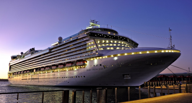Обои картинки фото ruby princess, корабли, лайнеры, круиз, лайнер