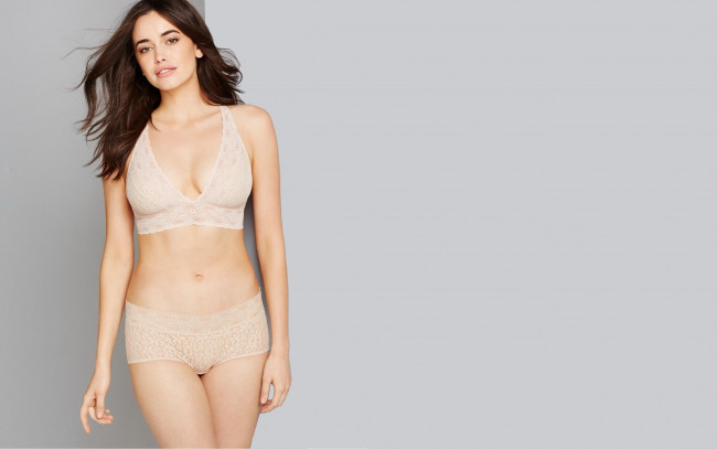 Обои картинки фото девушки, sarah stephens, белье, шатенка, модель