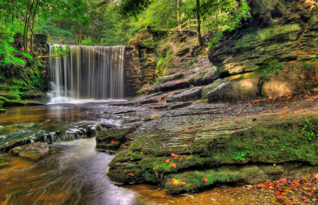 Обои картинки фото природа, водопады, простор