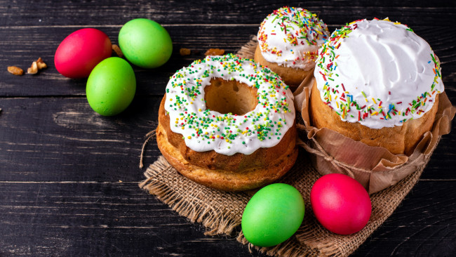 Обои картинки фото праздничные, пасха, куличи