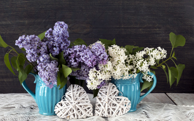 Обои картинки фото праздничные, день святого валентина,  сердечки,  любовь, сердце, сирень