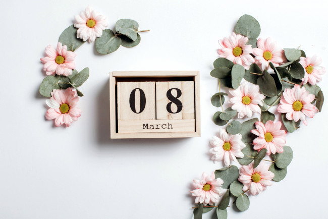 Обои картинки фото праздничные, международный женский день - 8 марта, дата, цветы